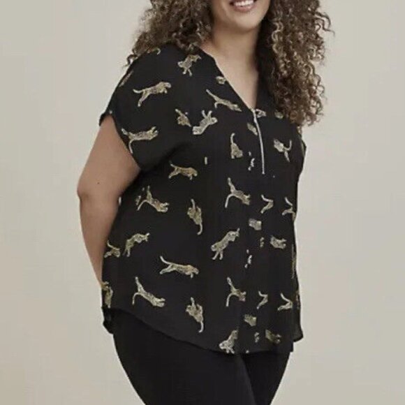 torrid Tops - TORRID LEOPARD PRINT TOP